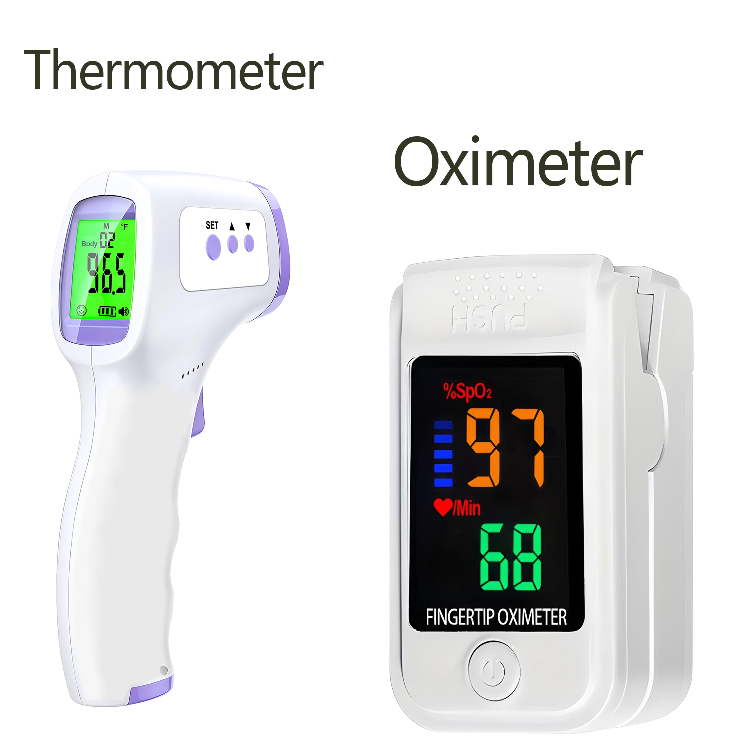 Do Oxygen Meter - 비접촉식 디지털 적외선 이마 온도 전자