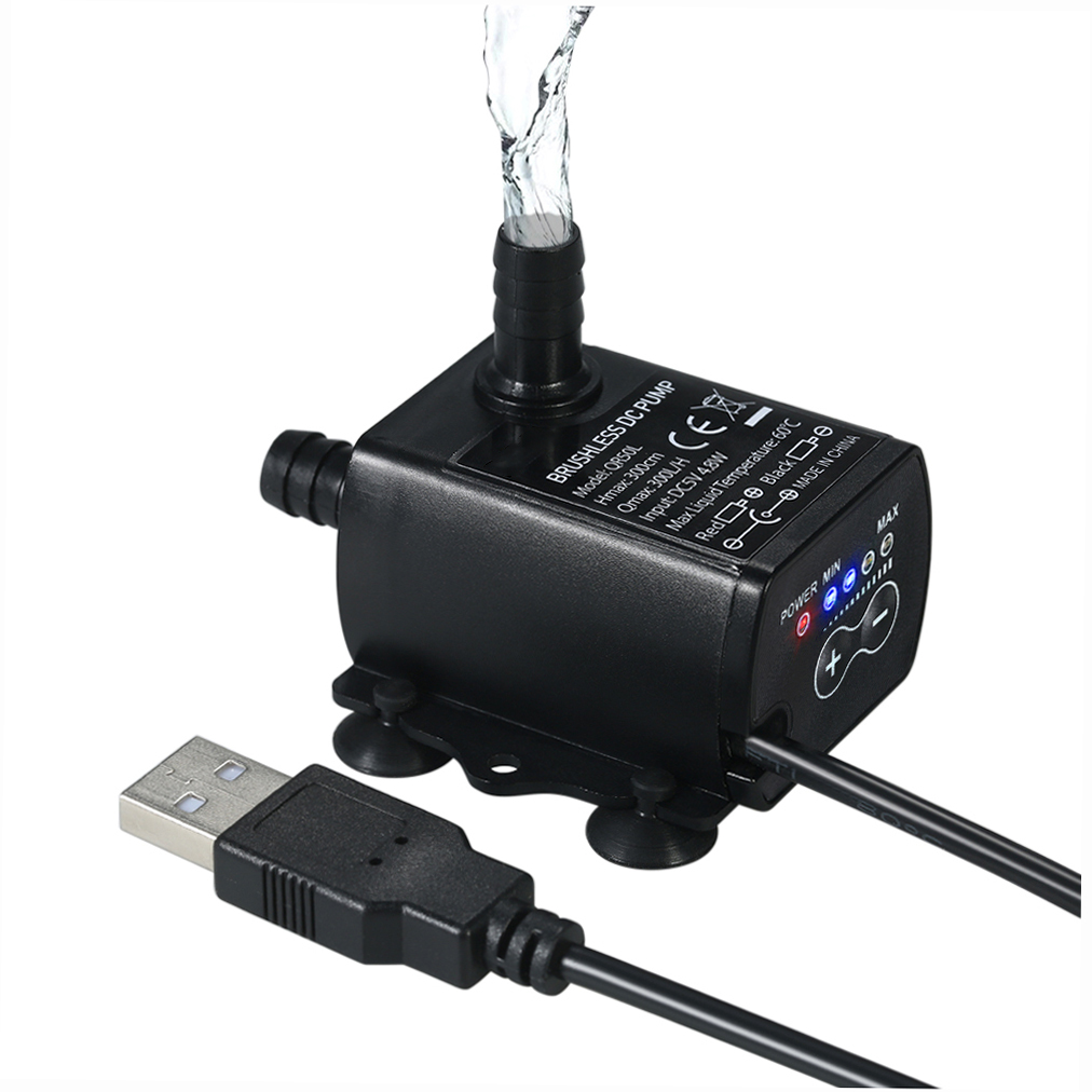 Water Pump Submersible Mini - 초저소음 미니 USB DC5V 4.8W 300L/H