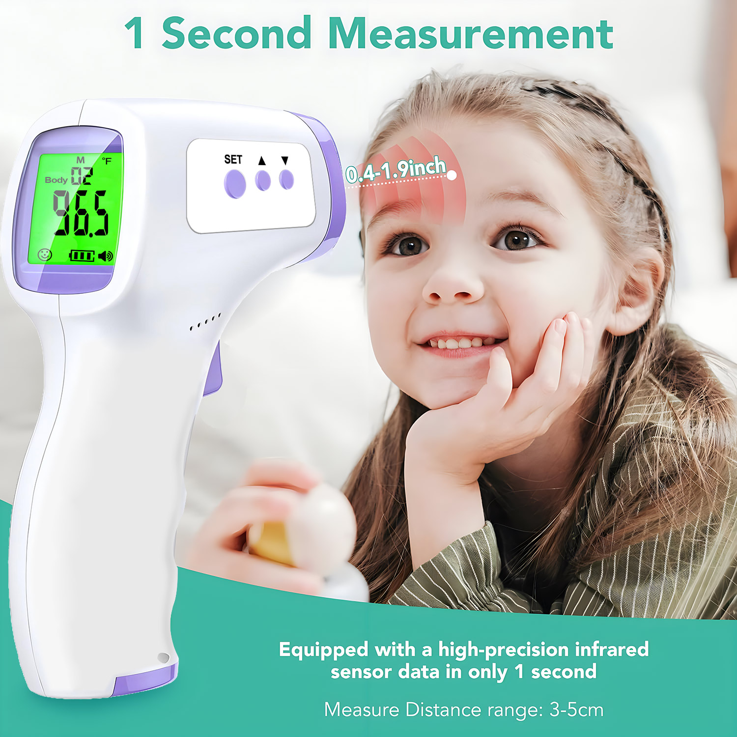 비접촉식 디지털 적외선 이마 온도 전자 온도계 또는 손 - Do Oxygen Meter 리뷰 및 가격