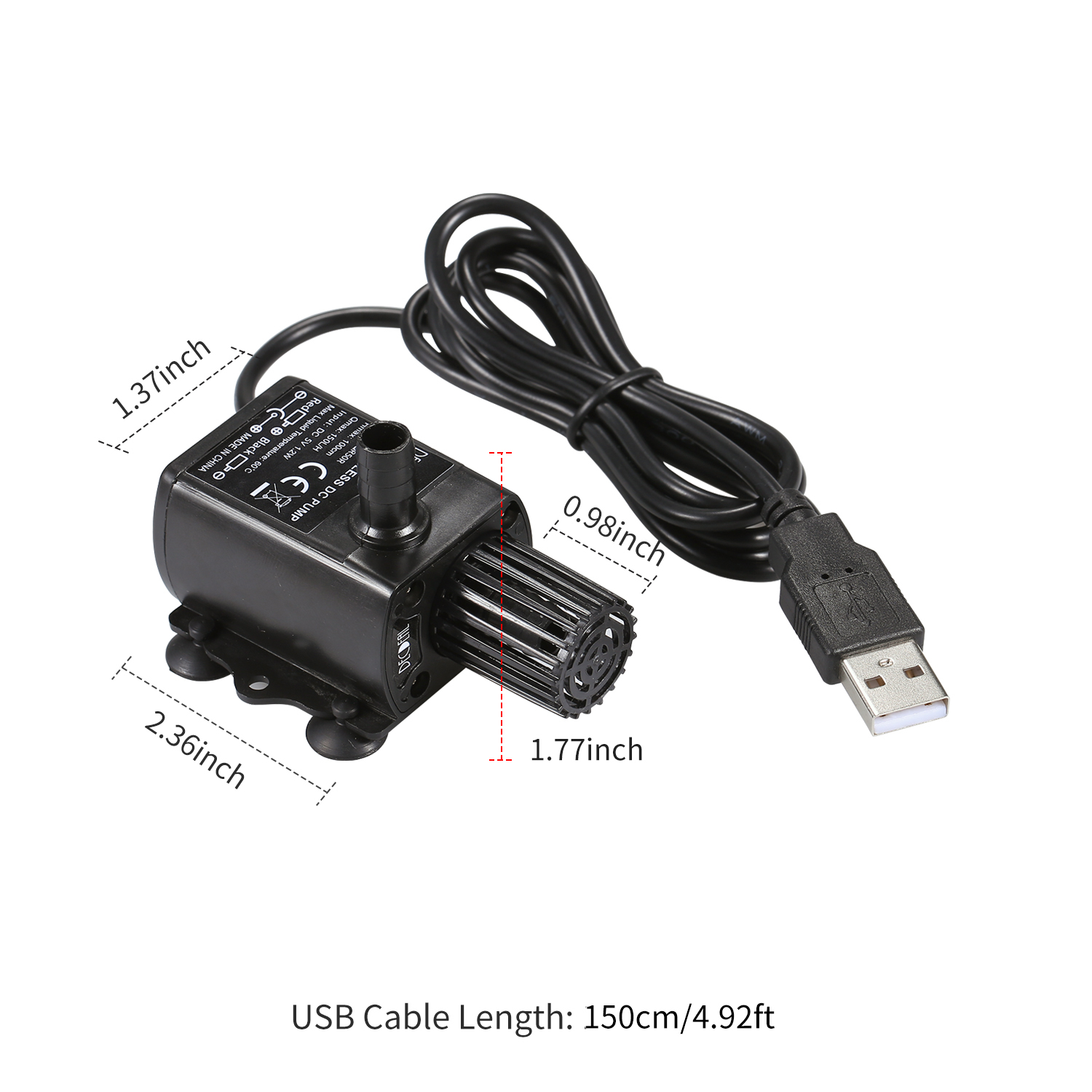 DECDEAL 채반 장착 USB 워터 펌프, 초저소음  - Water Pump Submersible Mini 리뷰 및 가격