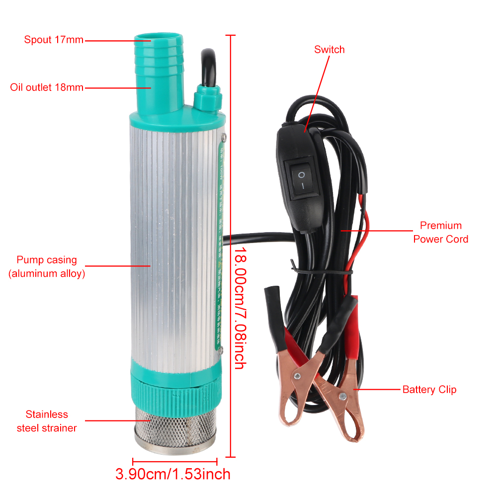 30L/min 미니 펌핑 디젤 오일 물 잠수정 알루미늄 - Water Pump Submersible Mini 리뷰 및 가격