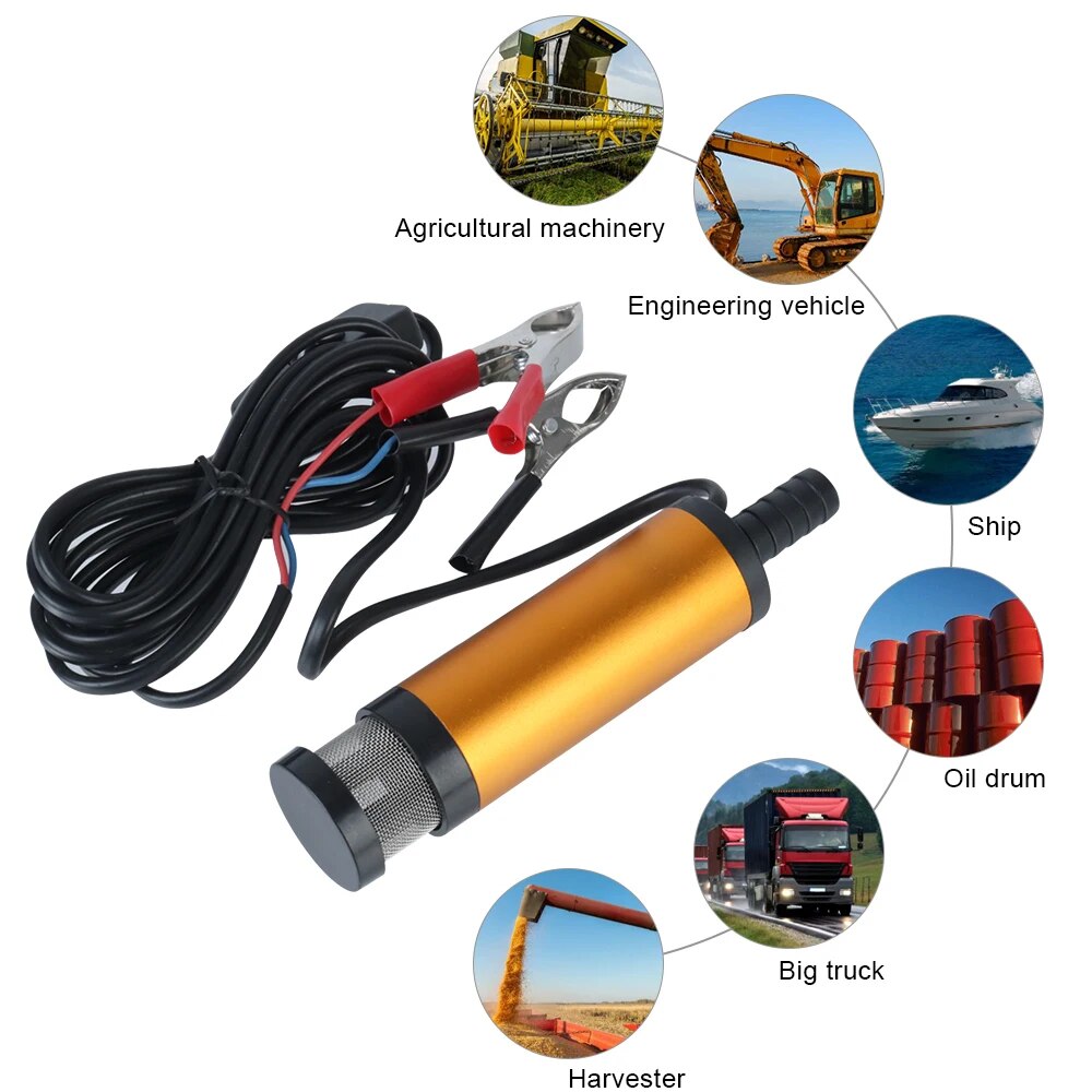 자동차 전기 오일 펌프 알루미늄 합금 쉘, 디젤 오일  - Water Pump Submersible Mini 리뷰 및 가격