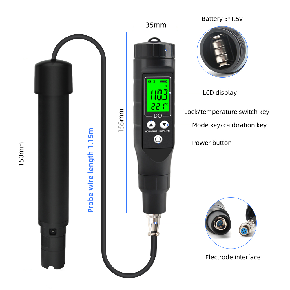 BLE-9100 블루투스 용존산소 측정기 0.0-30. - Do Oxygen Meter 리뷰 및 가격