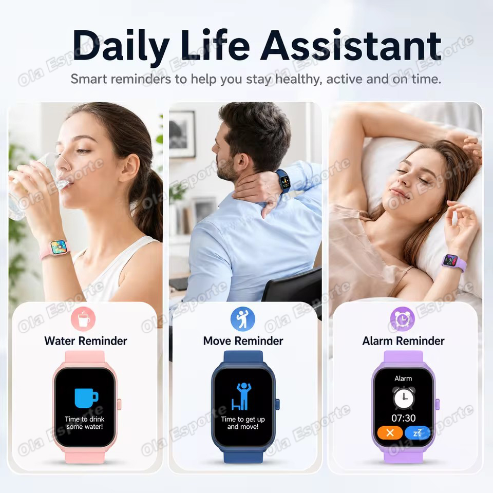 스마트 워치 플러스 남녀공용 풀 터치 스크린 스포츠 피 - Do Oxygen Meter 리뷰 및 가격
